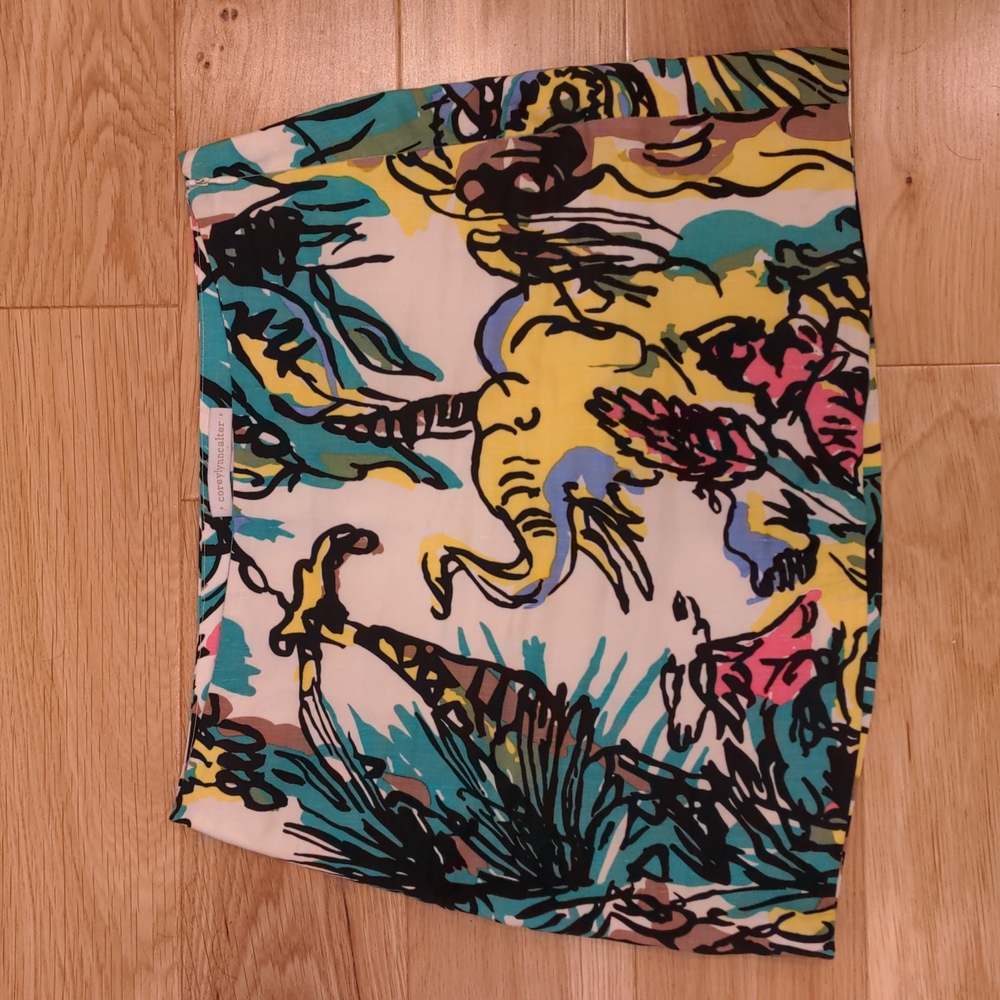 Corey Lynn Calter Multicolor Jungle Print Mini Skirt